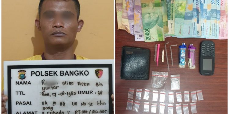 Polsek Bangko Bekuk Pengedar Sabu