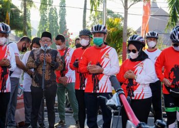 Bupati Buka Fun Bike Sinergi HUT Bhayangkara 2021 Polres Rohil