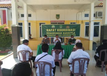 Antisipasi Karhutla, Danramil 03/Bgs Hadiri Rakor di Basira