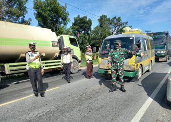 Babinsa Koramil 03/Bgs Kembali Sekat Perbatasan Riau-Sumut