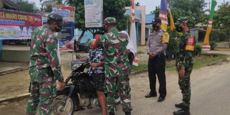 Lagi, Kelompok 4 Koramil 03/Bgs Tegakkan Prokes