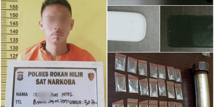 Sat Narkoba Polres Rohil Tangkap Pengedar Sabu Berkat Laporan Pemuda