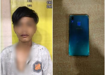 Curi Handphone di Kedai, Pemuda Ini Dibawa ke Polres Rohil