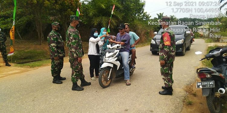 Babinsa Koramil 03/Bgs Kelompok 2 Kembali Tegakkan Prokes