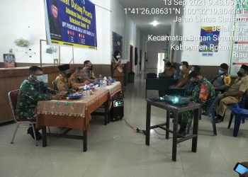 Diwakili Danpos, Danramil 03/Bgs Hadiri Pertemuan Peningkatan Promkes