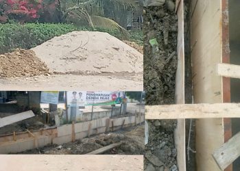 Material di Jalan Sebabkan Kecelakaan, Dinas PUPR Rohil Bungkam?
