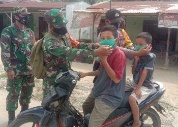 Tegakkan Prokes, Kegiatan Rutin Koramil 03/Bgs