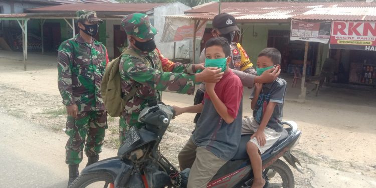 Tegakkan Prokes, Kegiatan Rutin Koramil 03/Bgs