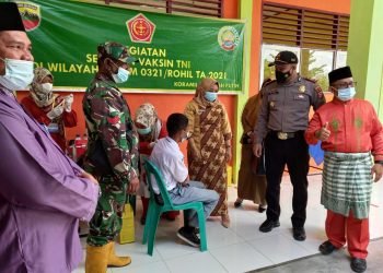 Kapolsek Hadiri Vaksinasi Covid-19 untuk Pelajar SMAN 2 Pujud