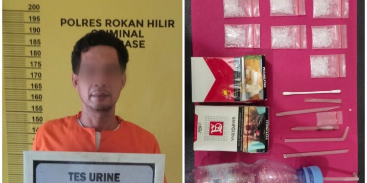 Polres Rohil Gerebek Rumah di Bagan Siapiapi, 12 Gram Sabu Diamankan