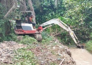 Minimalisir Kebanjiran, Fraksi PDI-P Goro Normalisasi Parit di Baganbatu