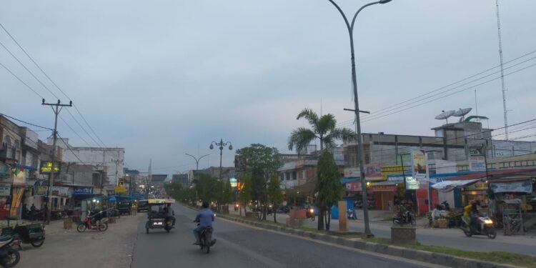 Lampu Penerangan Jalan di Baganbatu Padam, Kabelnya Diduga Dicuri