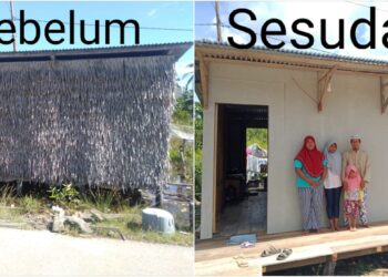 Rumahnya Direnovasi Reskrim Polsek Sinaboi, Suhardi Ucapakan Terimakasih