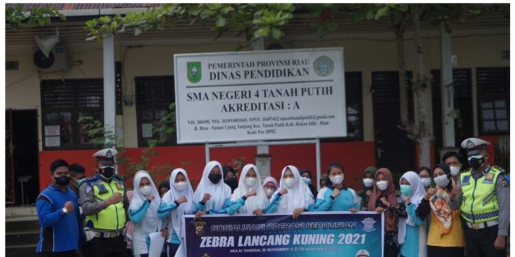 Satlantas Polres Rohil Sosialisasi Ops Zebra di Sekolah