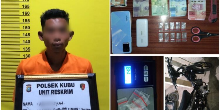 Mangkal di Warung untuk Edarkan Sabu, Pria di Kuba Ditangkap Polisi