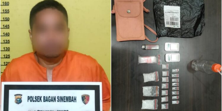 Polsek Bagan Sinembah Bekuk Pengedar Sabu
