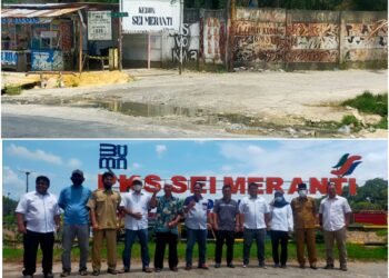Simpang Bambu Kuning Rusak, Lurah Kunjungi PKS PTPN III Sei Meranti