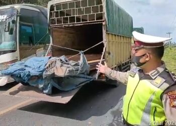 Macet di Perbatasan, Satlantas Polres Rohil Tinjau Sampai ke wilayah Bukit Kodok