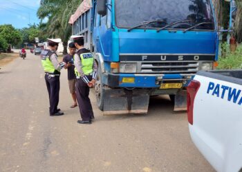Truk ODOL Lintas Basira Mulai Ditertibkan Polisi