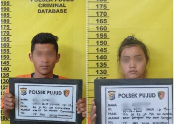 Edarkan Sabu, Sepasang Kekasih Dibekuk Polsek Pujud