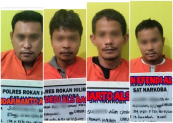 Empat Orang Sindikat Narkoba di Salak Dibekuk Polisi