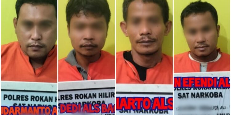 Empat Orang Sindikat Narkoba di Salak Dibekuk Polisi