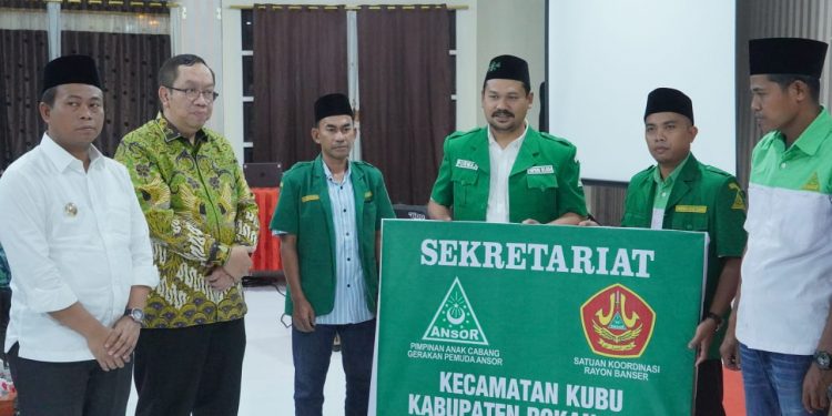 Hadiri Pelantikan GP Ansor, Wabup Minta GP Ansor Turut Bangun Rohil