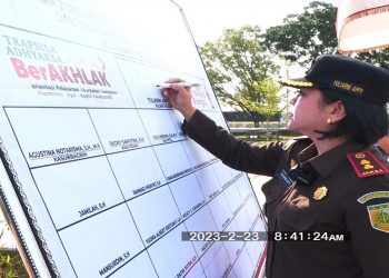 Kejari Rohil Kembali Canangkan WBK dan WBBM, Yuliarni: Wujudkan Kejari Bersih Melayani