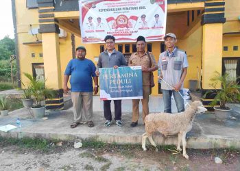 Salurkan bantuan Hewan Qurban, Datuk Penghulu pematang Ibul ucapkan terimakasih kepada PT. Pertagas