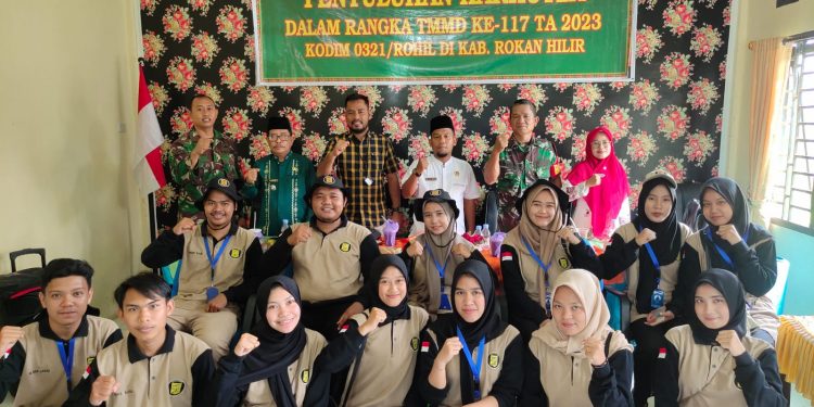 Satgas TMMD Rohil Gelar Penyuluhan Karhutla