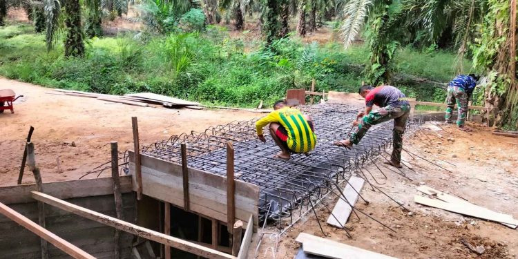 Pasiter Satgas TMMD ke-117 Rohil: Satu Pembangunan Box Culvert Lagi Capai 100 Persen