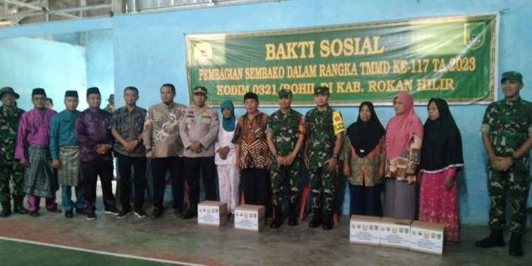 Tim Wasev TMMD Mabesad Hadiri Kegiatan Baksos TMMD Rohil