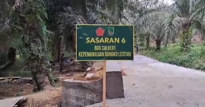 Hari ke 24, Satgas TMMD Rohil Rampungkan Pembangunan Box Culvert 100 Persen