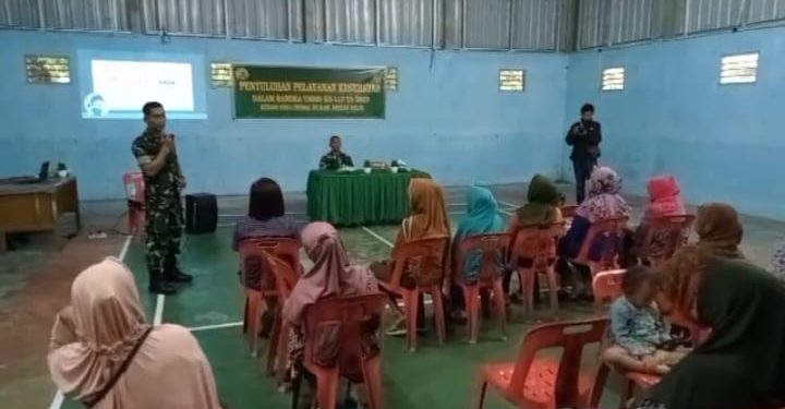 Tim Medis Satgas TMMD Rohil Gelar Penyuluhan Kesehatan