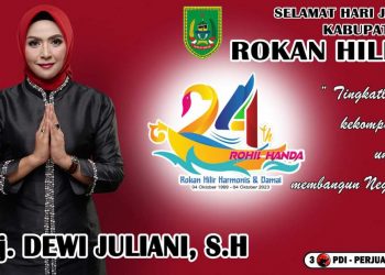 HUT Rohil ke-24, Dewi Juliani Ajak Semua Pihak Tingkatkan Kekompakan Bangun Negeri