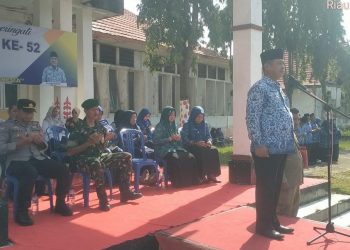 Danramil 0321-06/Tanjung Medan Hadiri Upacara HUT KORPRI 