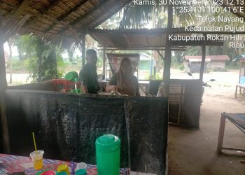 Babinsa Koramil 0321-06/Tanjung Medan Lakukan Pendampingan UMKM