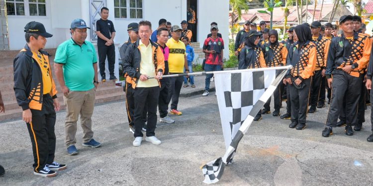 Lepas Kontingen Popda Riau ke-XVl, Bupati Rohil Targetkan Juara Umum
