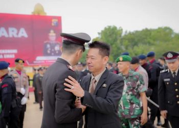 Bupati Rohil Hadiri Upacara Peringatan HUT Bhayangkara ke-78 