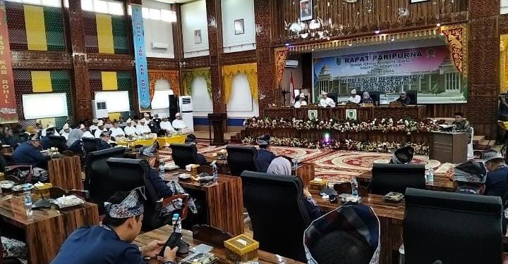 DPRD Rohil Gelar Rapat Paripurna Hari Jadi Kabupaten Rokan Hilir ke 25