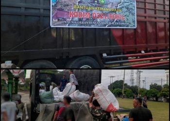 Danramil 03/Bagan Sinembah Pimpin Penyaluran Bantuan untuk Korban Banjir Aceh Tamiang