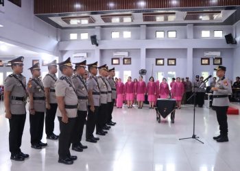 Polres Rohil Rotasi Sejumlah Pejabat Utama dan Kapolsek, Berikut Nama-namanya..