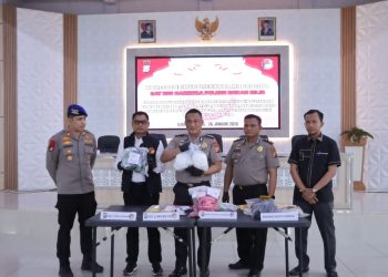 Polres Rohil Bongkar Jaringan Narkotika Internasional, Sita 3,98 Kg Sabu, Ribuan Ekstasi dan Happy Five