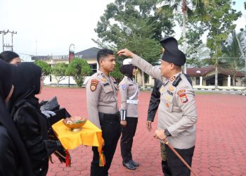 Polres Rokan Hilir Launching Penggunaan Tanjak dan Selempang
