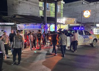 Patroli Gabungan Balap Liar, 17 Motor Berknalpot Brong Diamankan Polsek Bagan Sinembah
