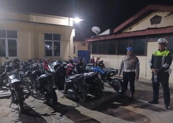 Ganggu Ketertiban Warga, Lima Motor Balap Liar Diamankan Polsek Bagan Sinembah