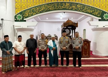 Polsek Bukit Kapur Gelar Subuh Keliling di Masjid Al Manan, Perkuat Silaturahmi dan Kamtibmas