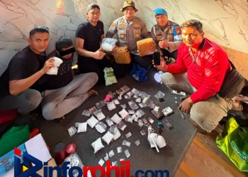 Rambo Diciduk di Pondok Kebun Sawit, Polisi Temukan Sabu, Ganja dan Ekstasi