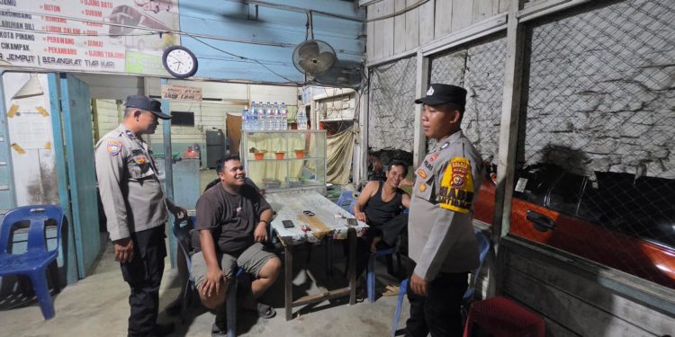 Polsek Bagan Sinembah Gelar KRYD, Cegah Gangguan Kamtibmas di Lokasi Keramaian