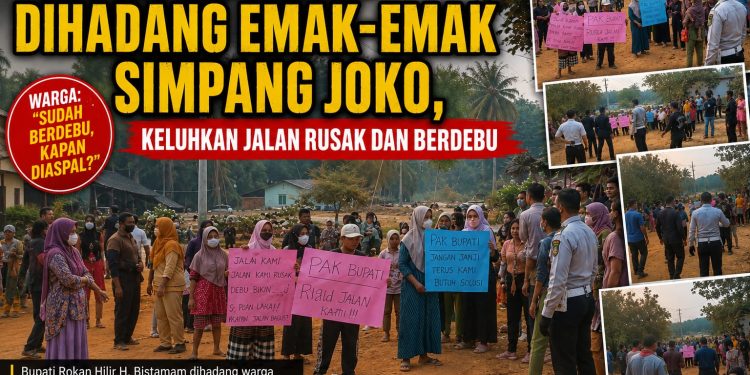 Bupati Bistamam Dihadang Emak-emak Simpang Joko, Keluhkan Jalan Rusak dan Berdebu